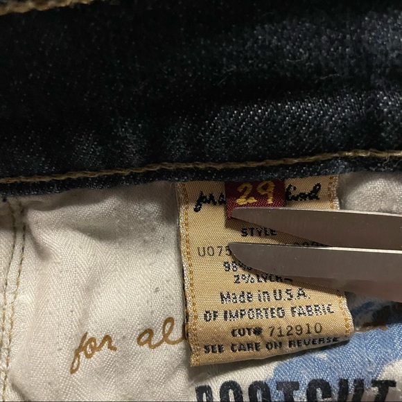 7 for All Mankind distressed bootcut jeans - Picture 13 of 16